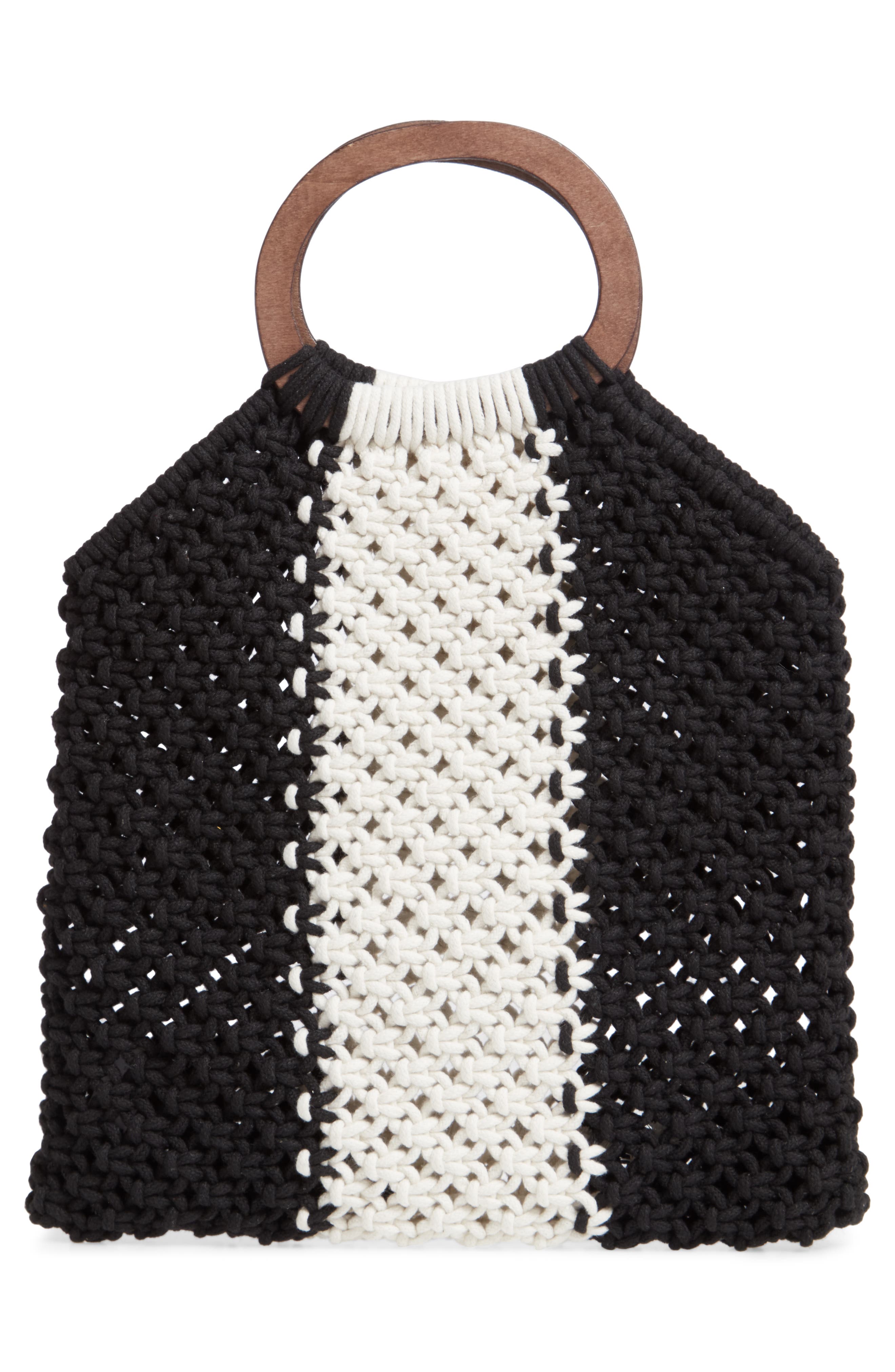 Mali + Lili Riley Stripe Knit Bag, Alternate, color, 