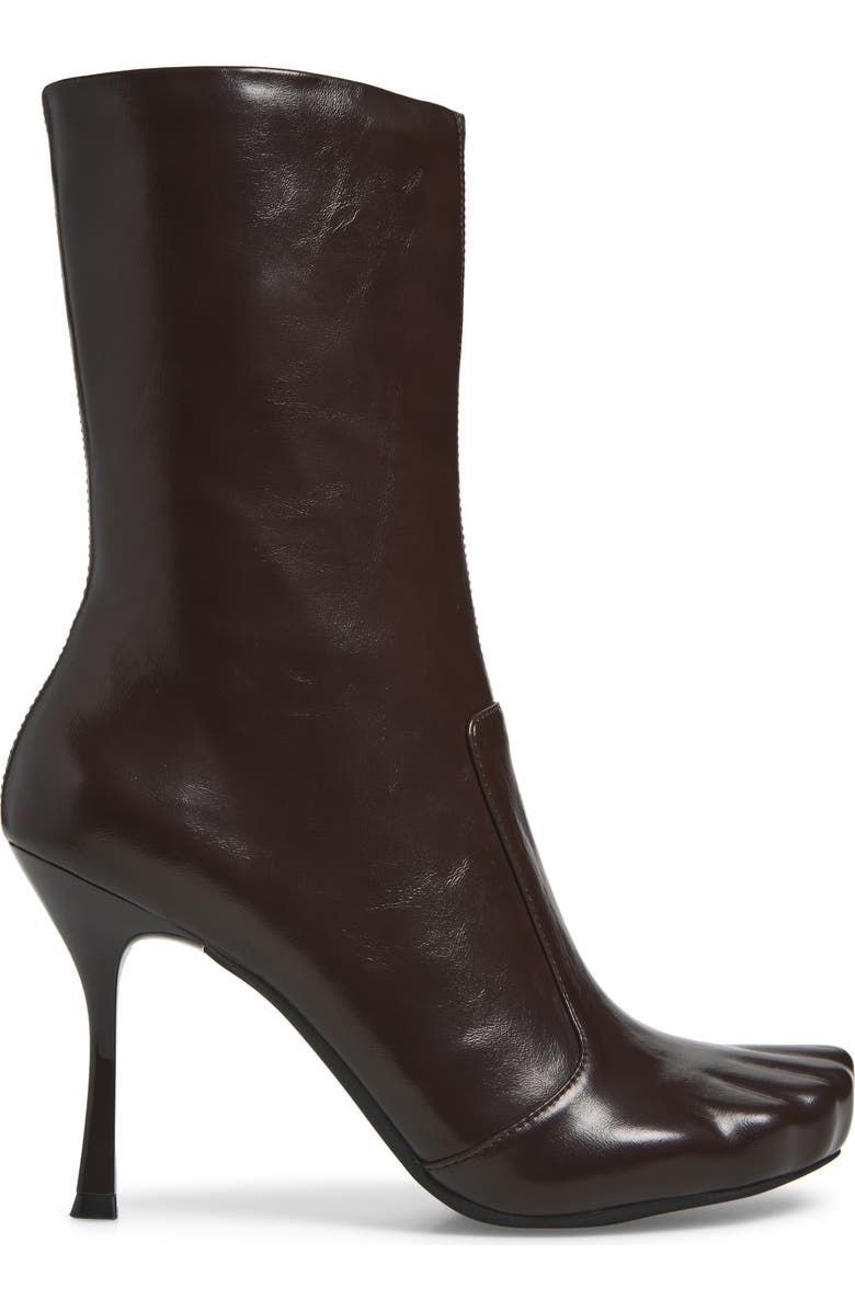 Jeffrey Campbell Visionary Stiletto Boot, Alternate, color, Brown Shiny