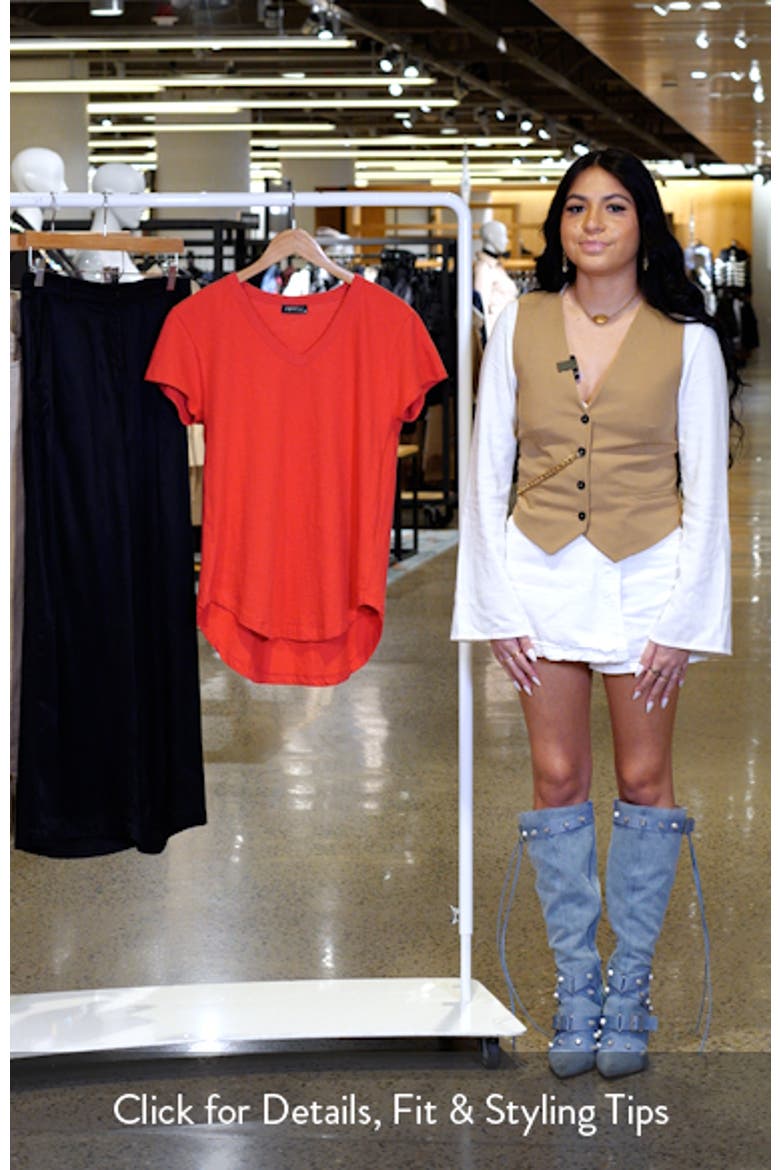 V-Neck High-Low T-Shirt video