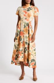 3.1 Phillip Lim Tulip Puff Sleeve Cotton Midi Dress