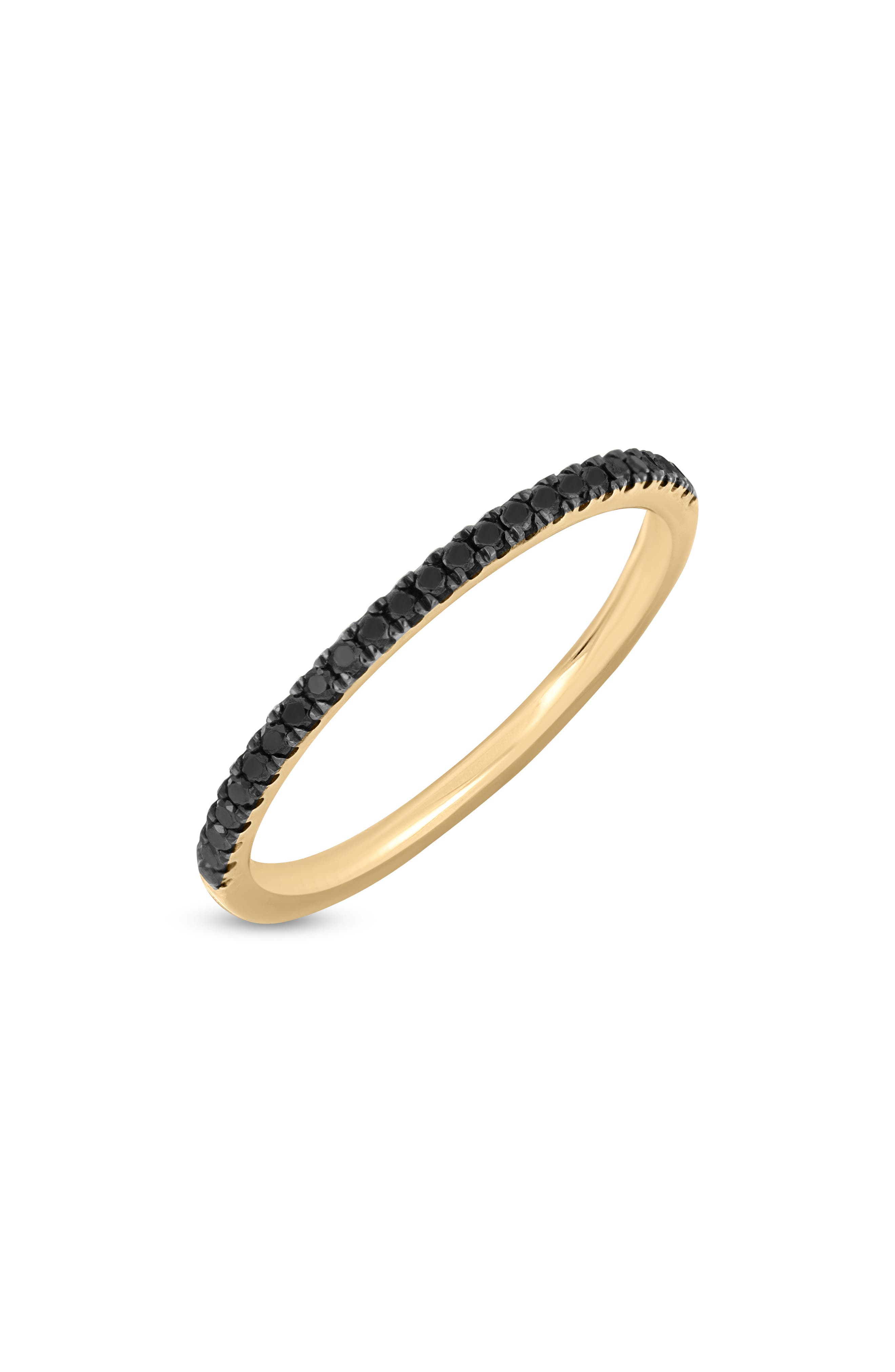 Bony Levy Pavé Black Diamond Stackable Ring