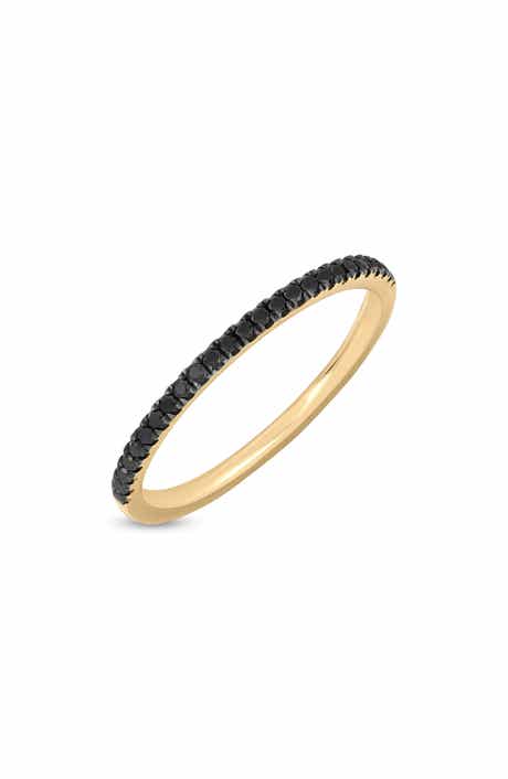 Bony Levy Pavé Black Diamond Stackable Ring