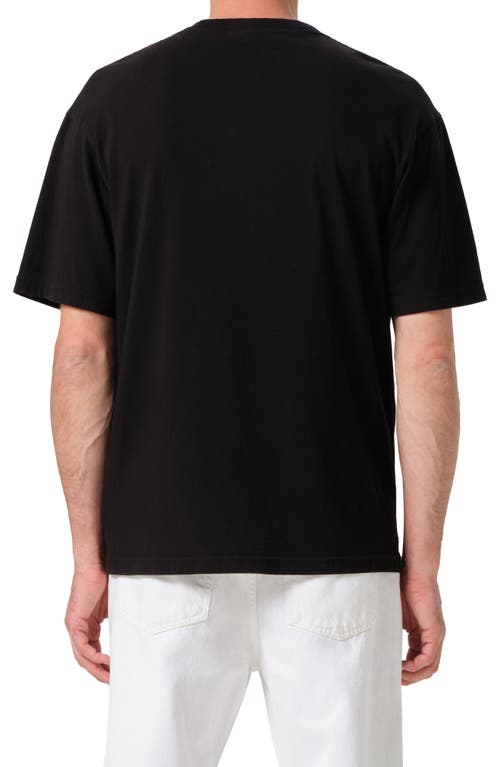 Agolde Men's Asha Mock-neck T-shirt In Black