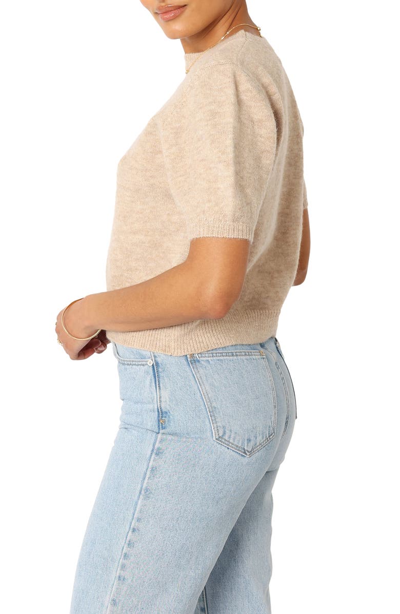 Petal & Pup Noah Puff Sleeve Sweater, Alternate, color, Taupe