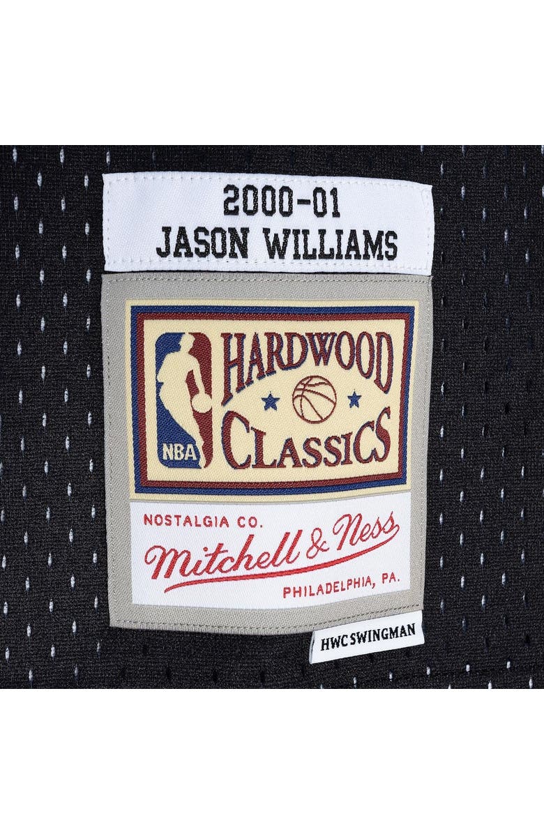 Mitchell & Ness Men's Mitchell & Ness Jason Williams Purple/Black Sacramento Kings Hardwood Classics 2000/01 Split Swingman Jersey, Alternate, color,