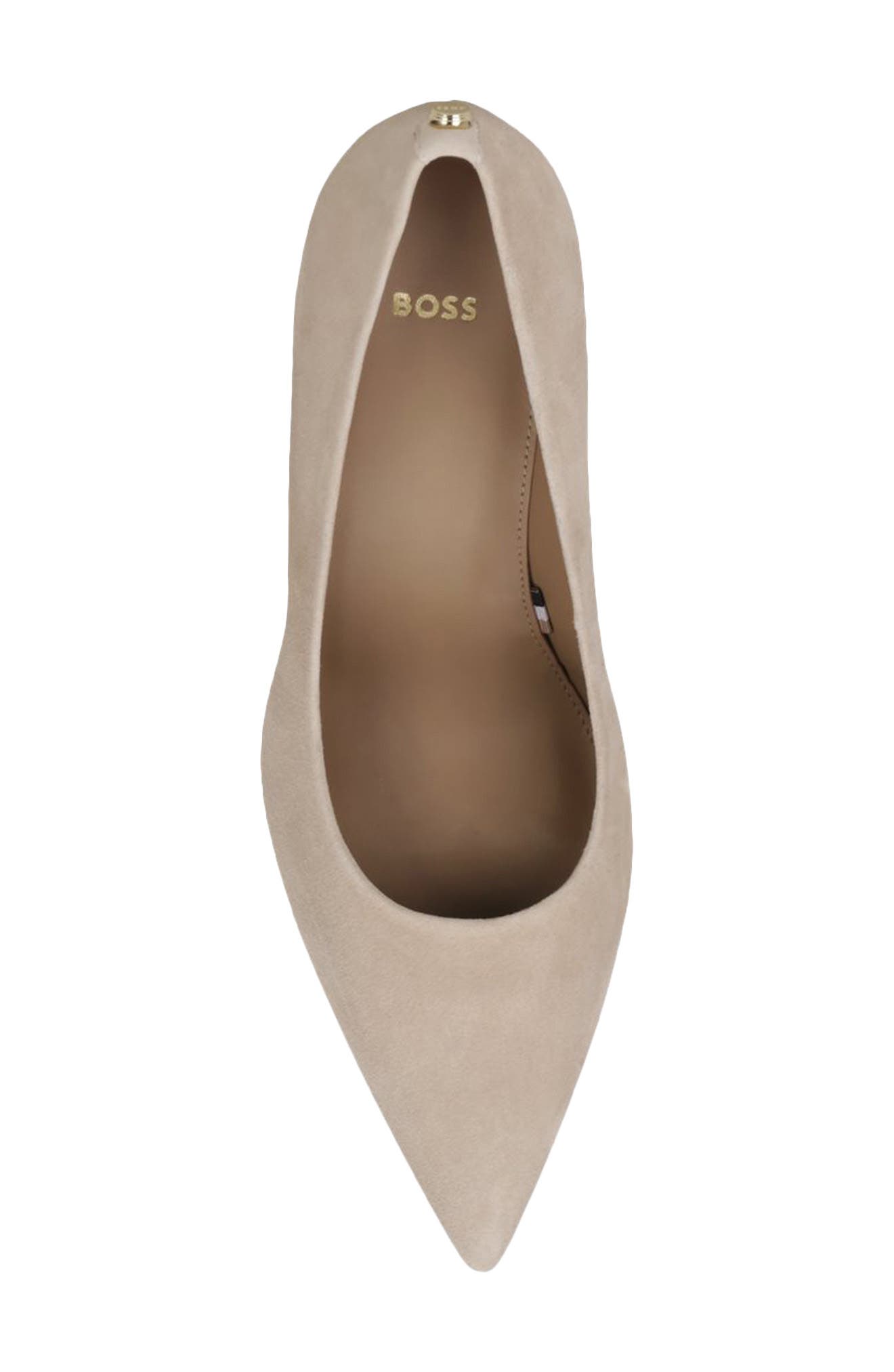 BOSS Janet Pointed Toe Pump, Alternate, color, Light Beige