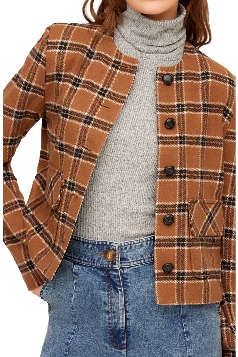 Jackie Plaid Jacket, Alternate, color, PLAID
