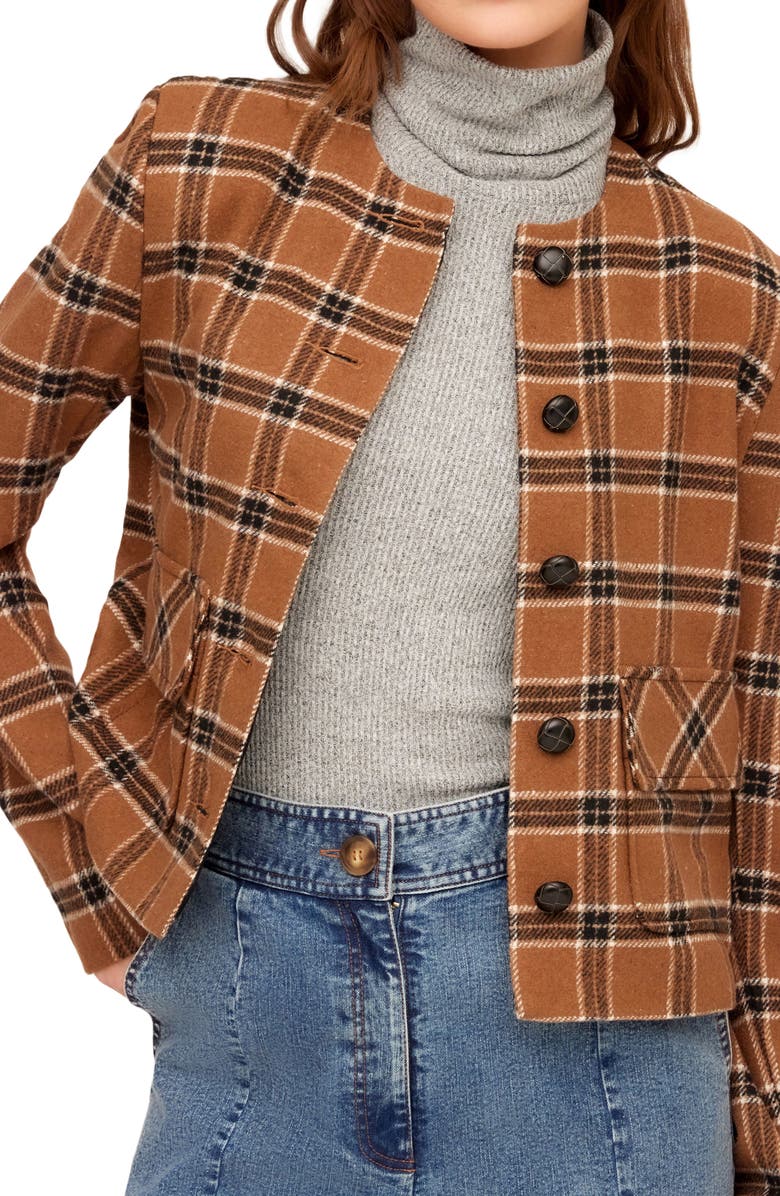 FIFTEEN TWENTY Jackie Plaid Jacket, Alternate, color, Plaid