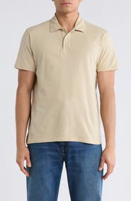 BUCK MASON Heathered Cotton Polo