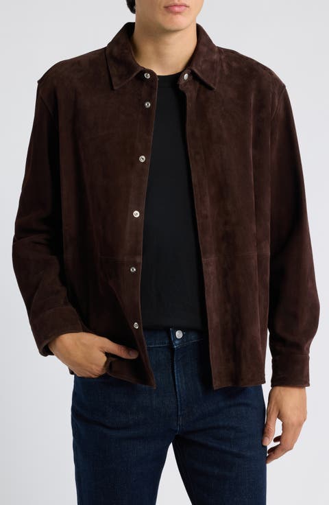 Suede Shirt Jacket
