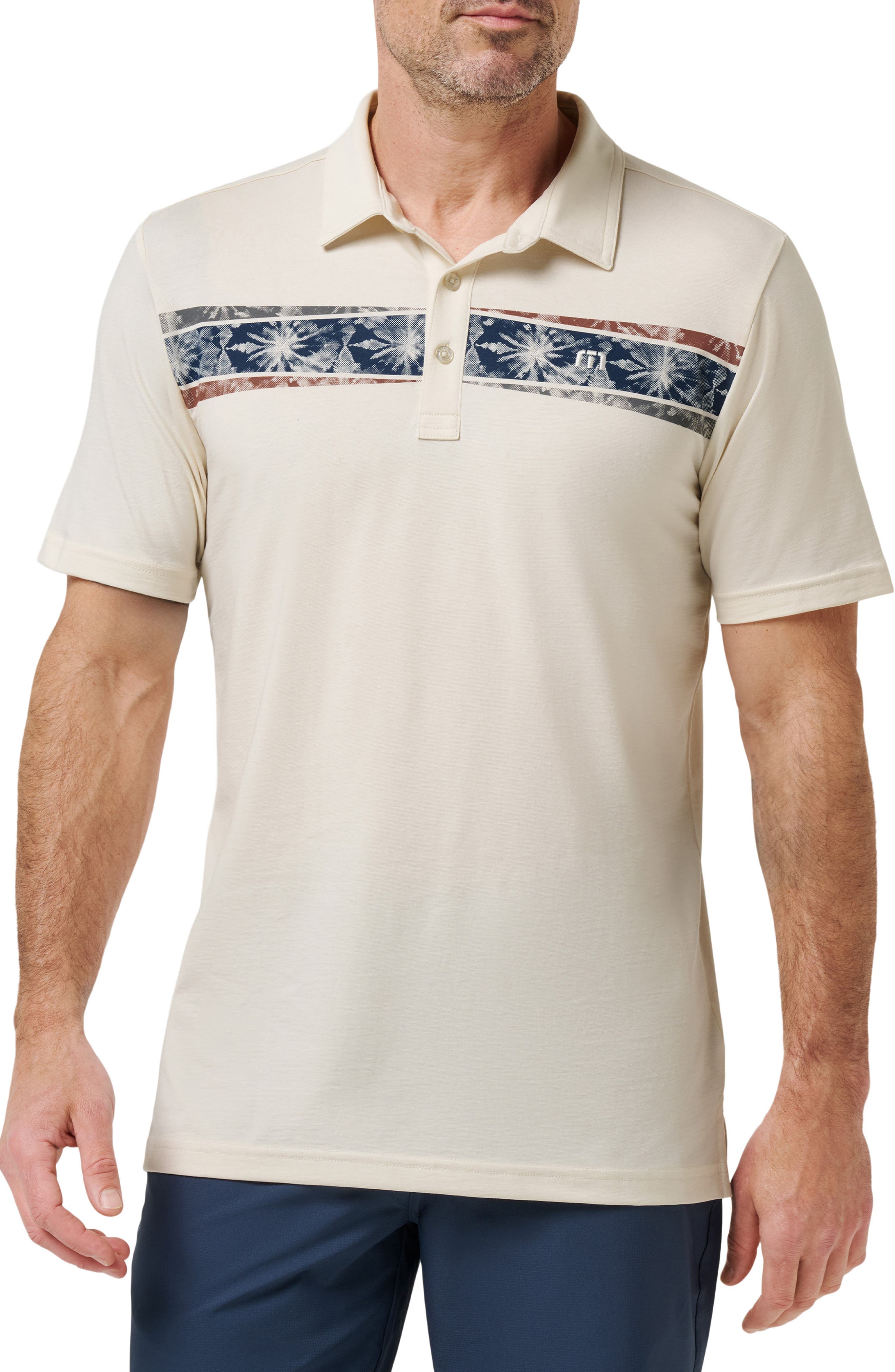 TravisMathew Postcard Market Stripe Polo
