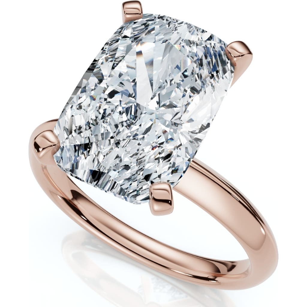 Bliss Diamond 5ct Cushion Solitaire Diamond Engagement Ring 14k Gold Or Platinum Lab Grown In 14k Rose Gold