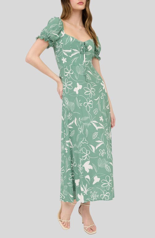 BLU PEPPER BLU PEPPER FLORAL MIDI DRESS