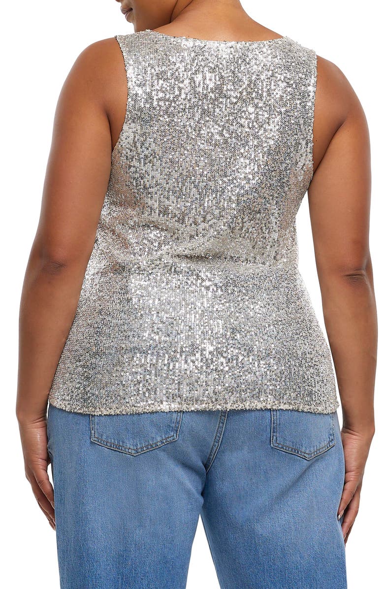 River Island Sequin Tank, Alternate, color,