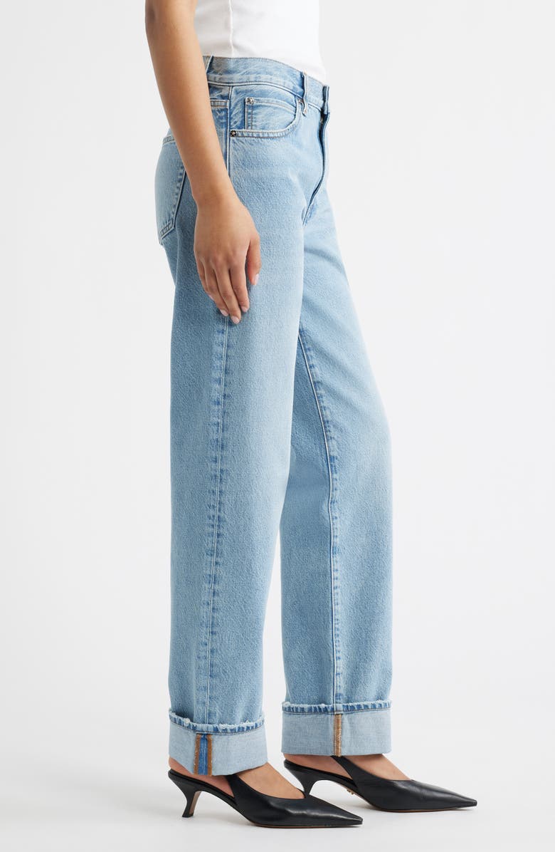 FRAME The Hang Cuffed Straight Leg Jeans, Alternate, color, Brine