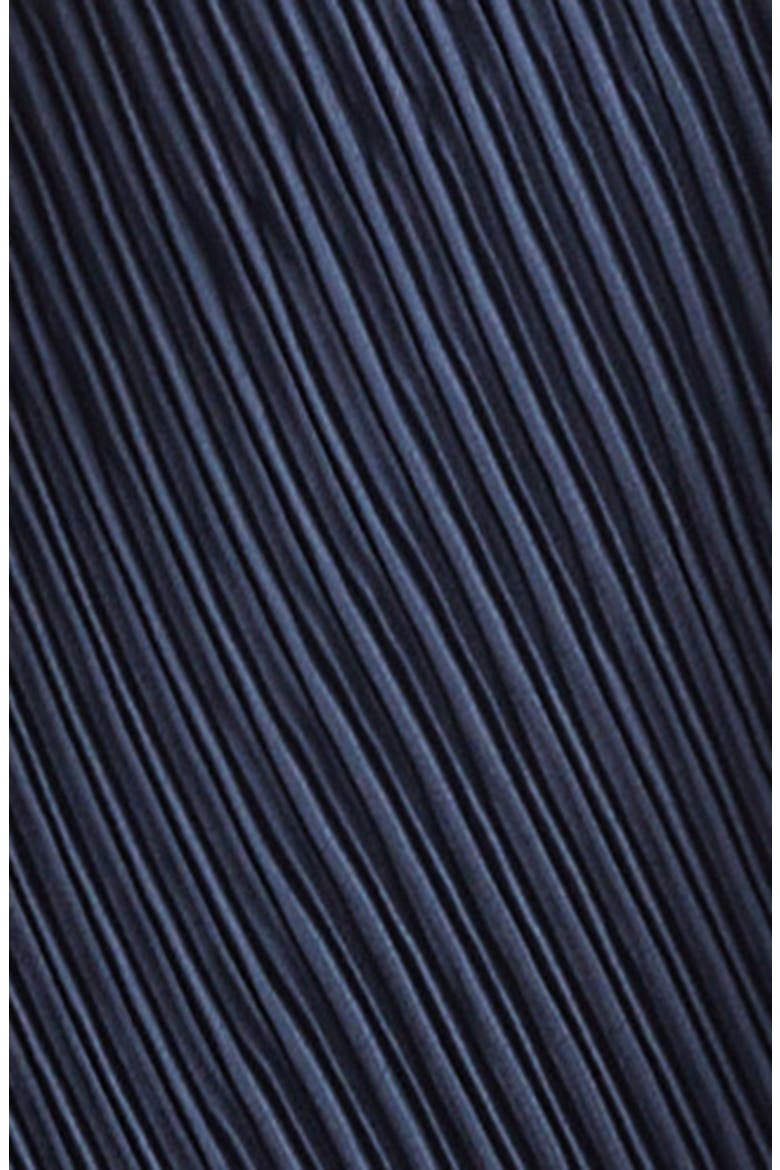 Pleated Layered Slipdress, Alternate, color, NAVY