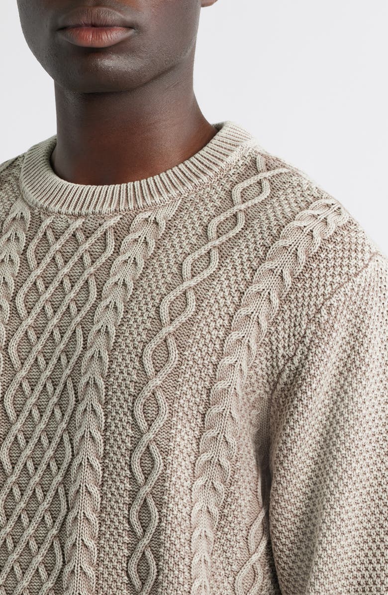 DARK SEAS Big Sur Mixed Stitch Sweater, Alternate, color, String