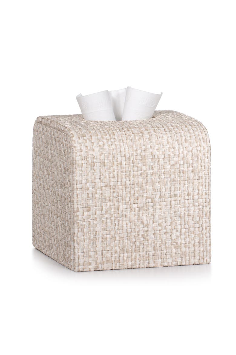 Rafya Beige Tissue Cover, Main, color, BEIGE