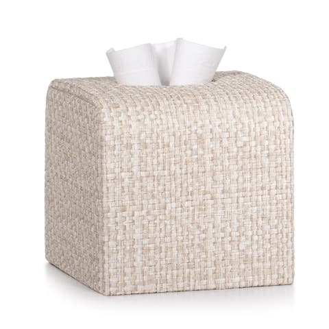 Rafya Beige Tissue Cover