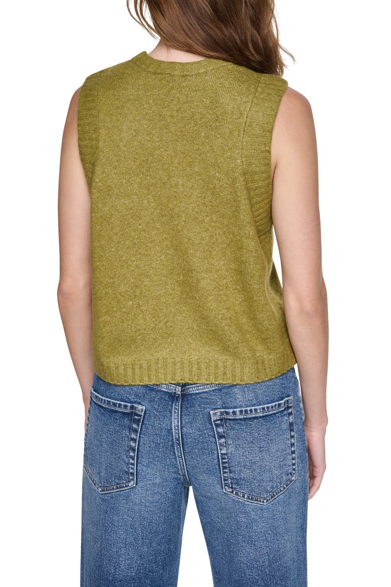 Deep Armhole Sweater Vest, Alternate, color, CROCODILE