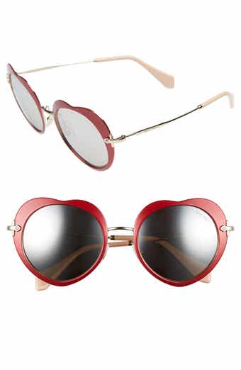 Miu Miu 52mm Irregular Heart Sunglasses