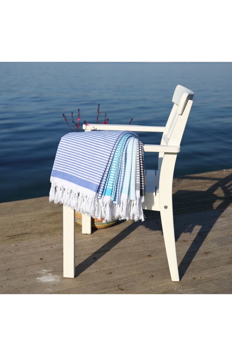 Linum Home Textiles Soft Stripes Turkish Pestemal Towel, Alternate, color,