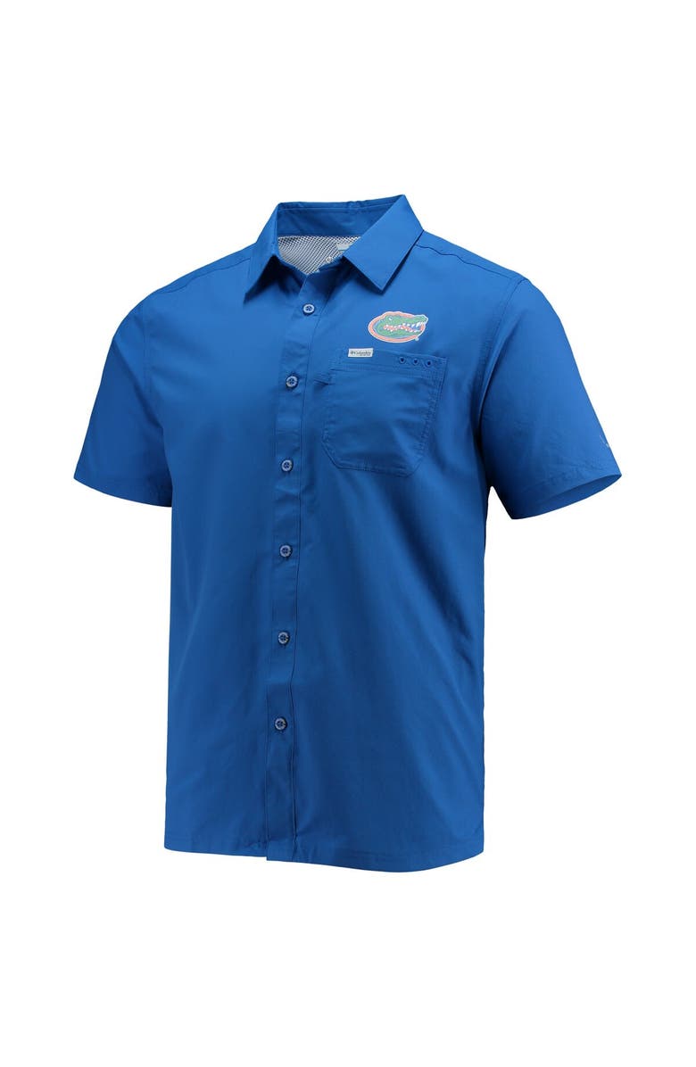 Columbia Men's Columbia PFG Royal Florida Gators Slack Tide Camp Button-Up Shirt, Alternate, color, 