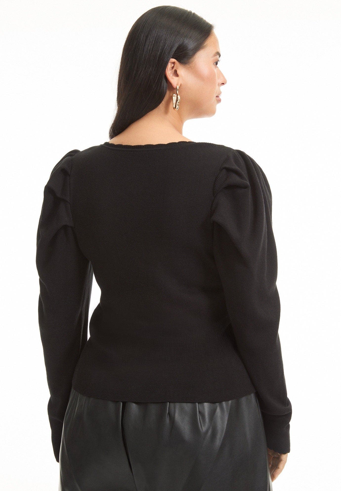 Mutton Sleeve Sweater - image 2