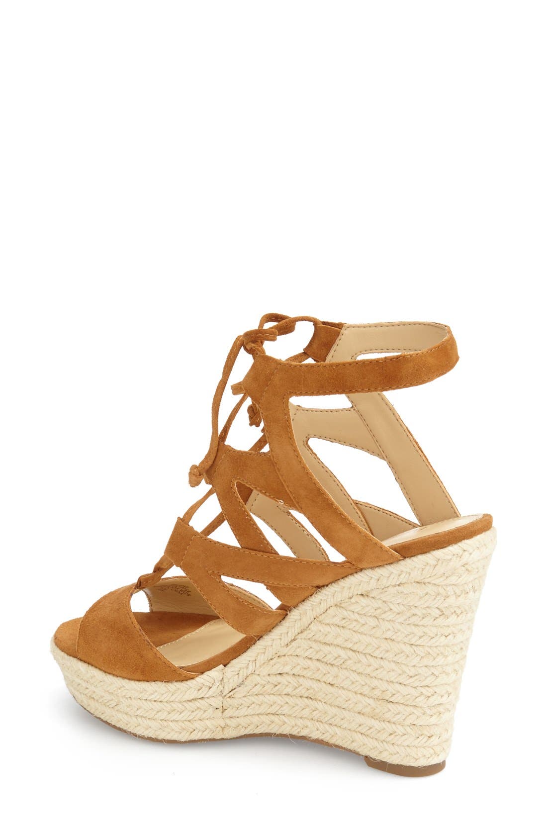 'Hindre' Espadrille Wedge Sandal, Alternate, color, RIO MAPLE SUEDE