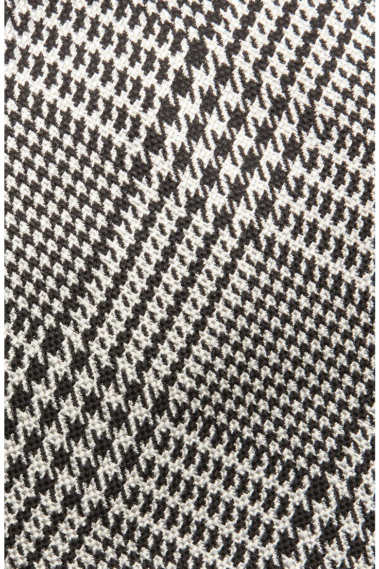 Houndstooth Check Mulberry Silk Tie, Alternate, color, MULTICOLOR BLACK