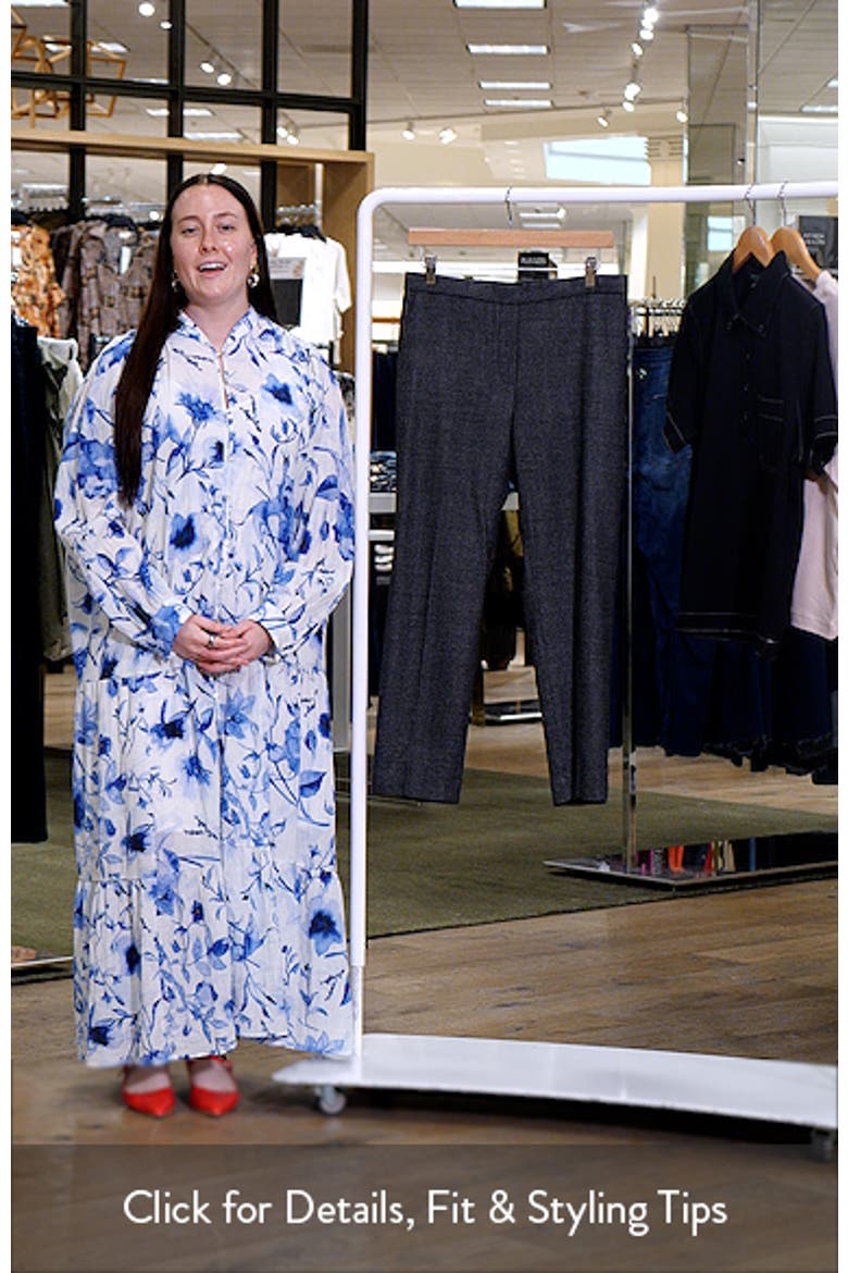 Marled Flannel Wide Pull-On Pants video