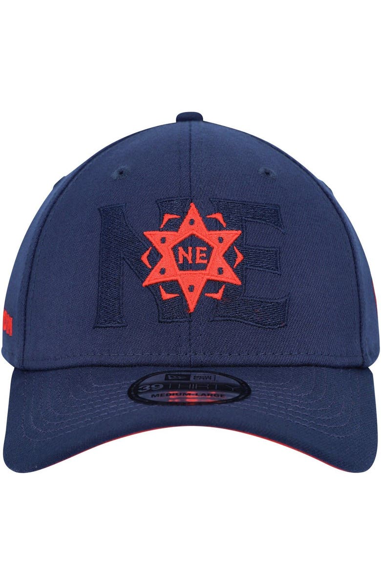 New Era Men's New Era Navy New England Revolution Kick Off 39THIRTY Flex Hat, Alternate, color, Navy