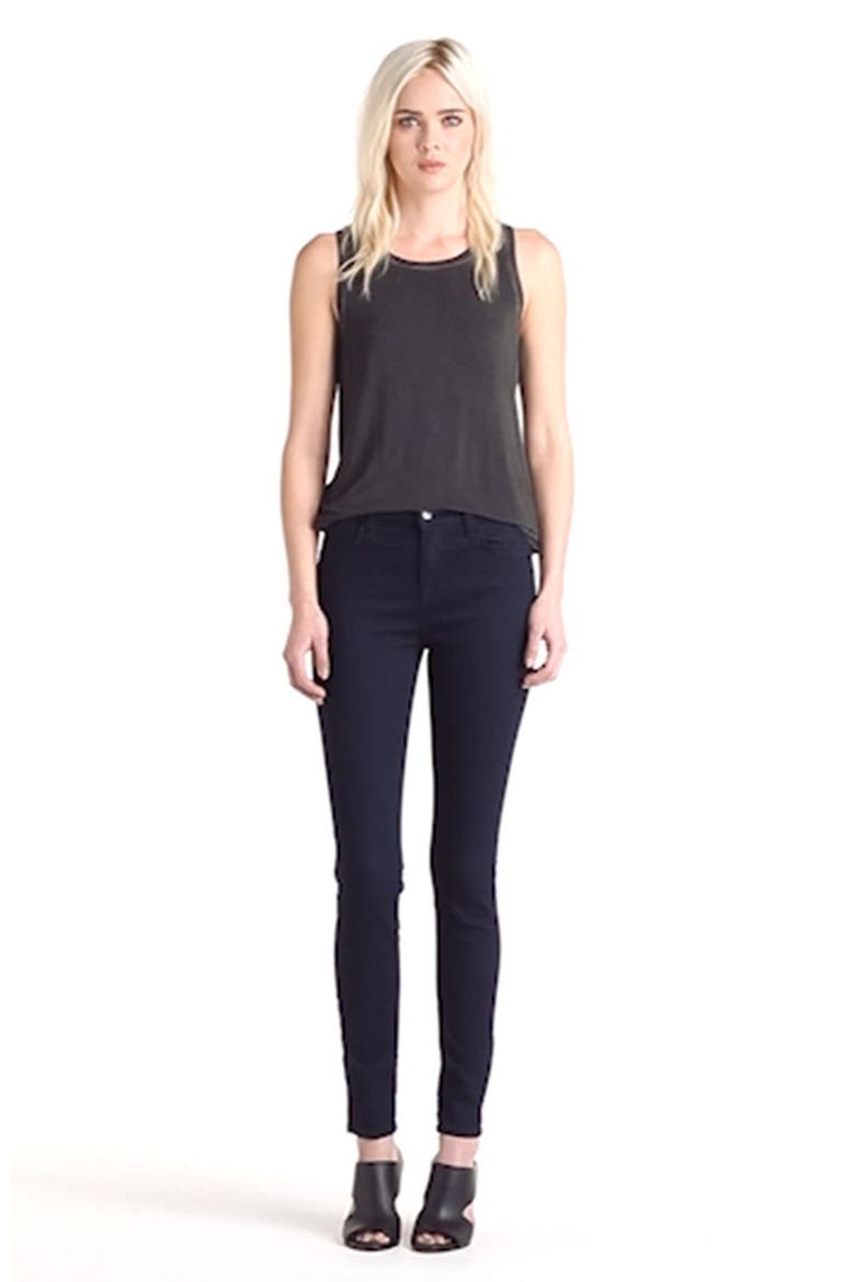 'Maria' High Rise Skinny Jeans, Alternate, color, LAPIS