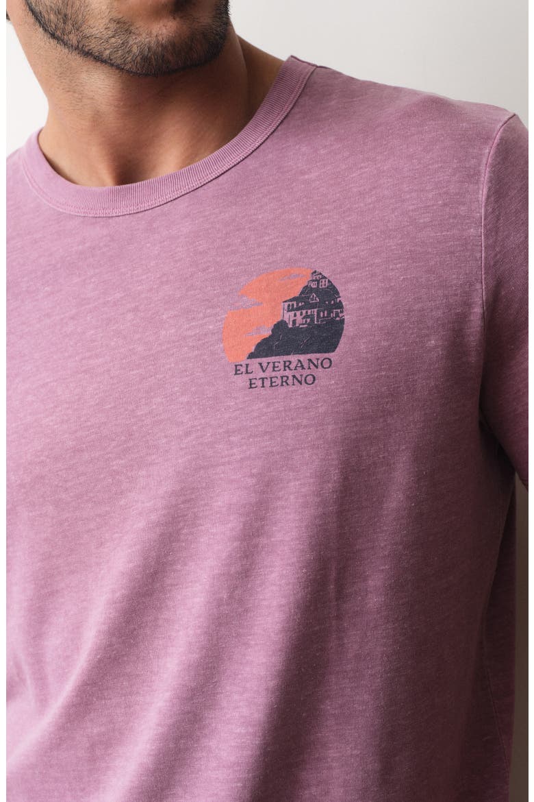 Hemp & Cotton Graphic T-Shirt, Alternate, color, RED VIOLET