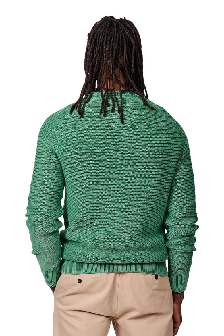 Saxilby Tuck Stitch Crew Neck Jumper, Alternate, color, Green
