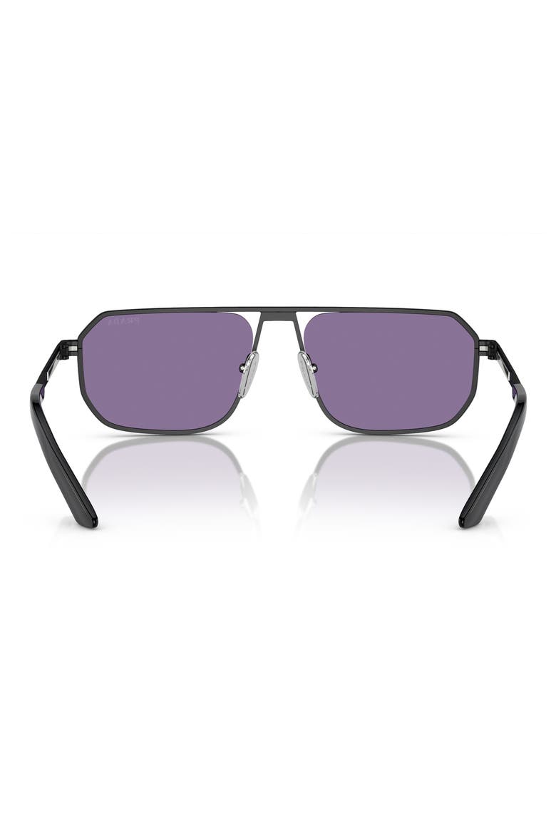 59mm Pillow Sunglasses, Alternate, color, MATTE BLACK