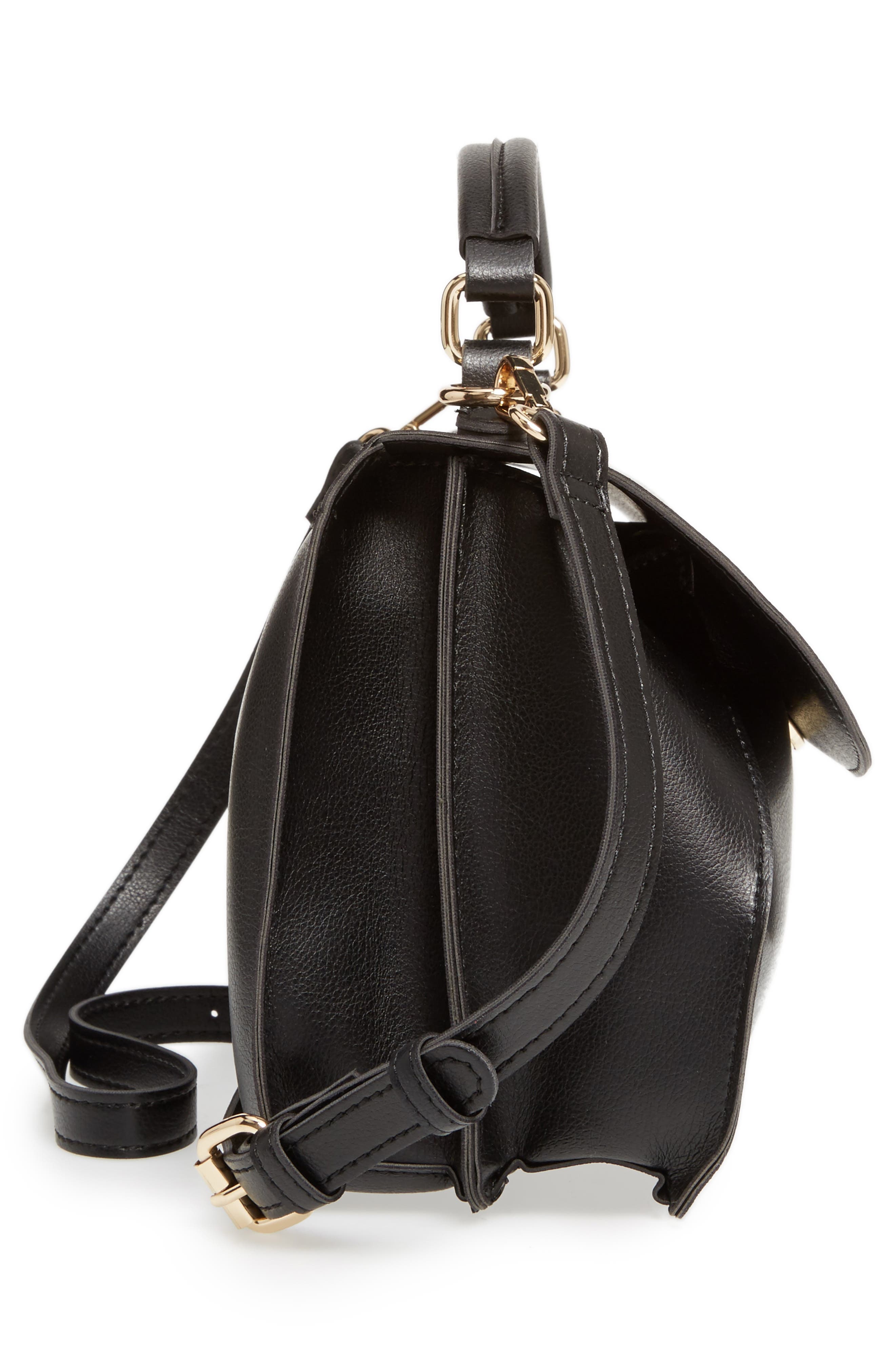 Sole Society Izzy Faux Leather Top Handle Satchel, Alternate, color, 