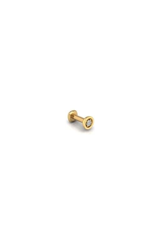 Seed2stone Center-of-attention Flat Back Stud In Gold