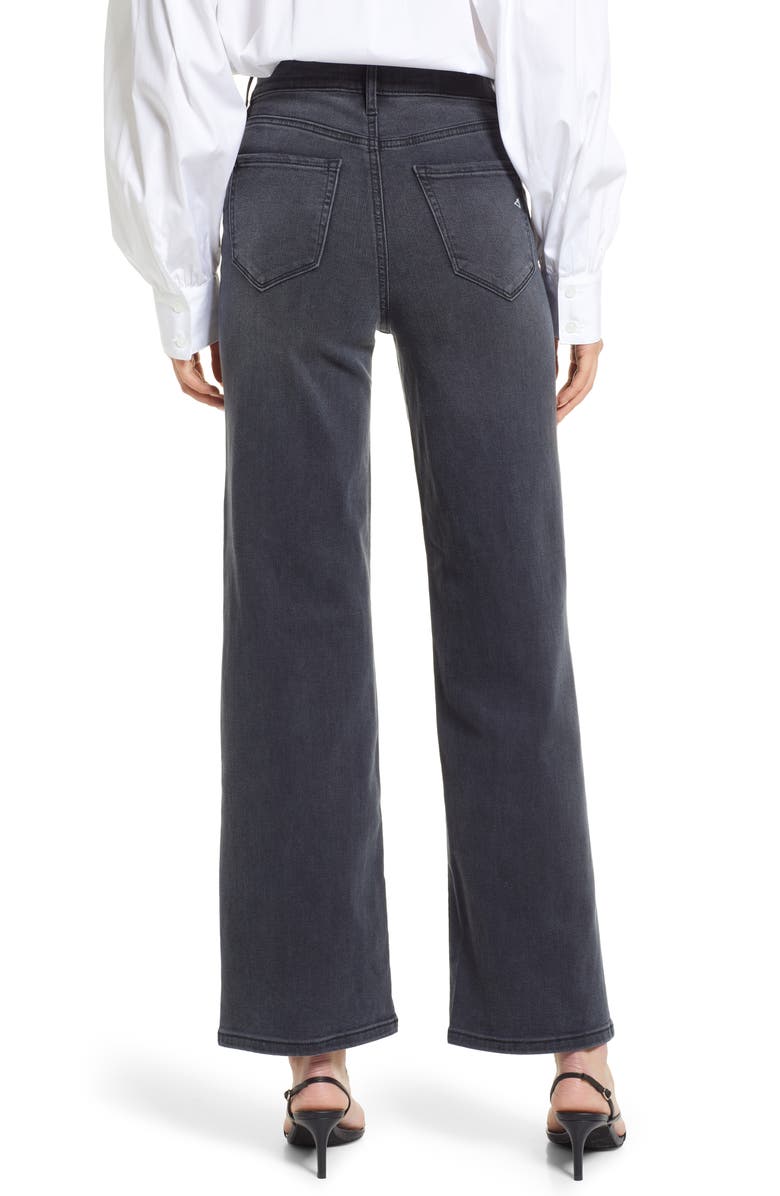 HIDDEN JEANS Women's High Waist Wide Leg Jeans, Alternate, color, Black