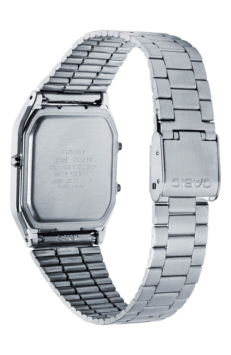 CASIO Vintage Analog/Digital Bracelet Watch, 38.8mm × 29.8mm, Alternate, color, 
