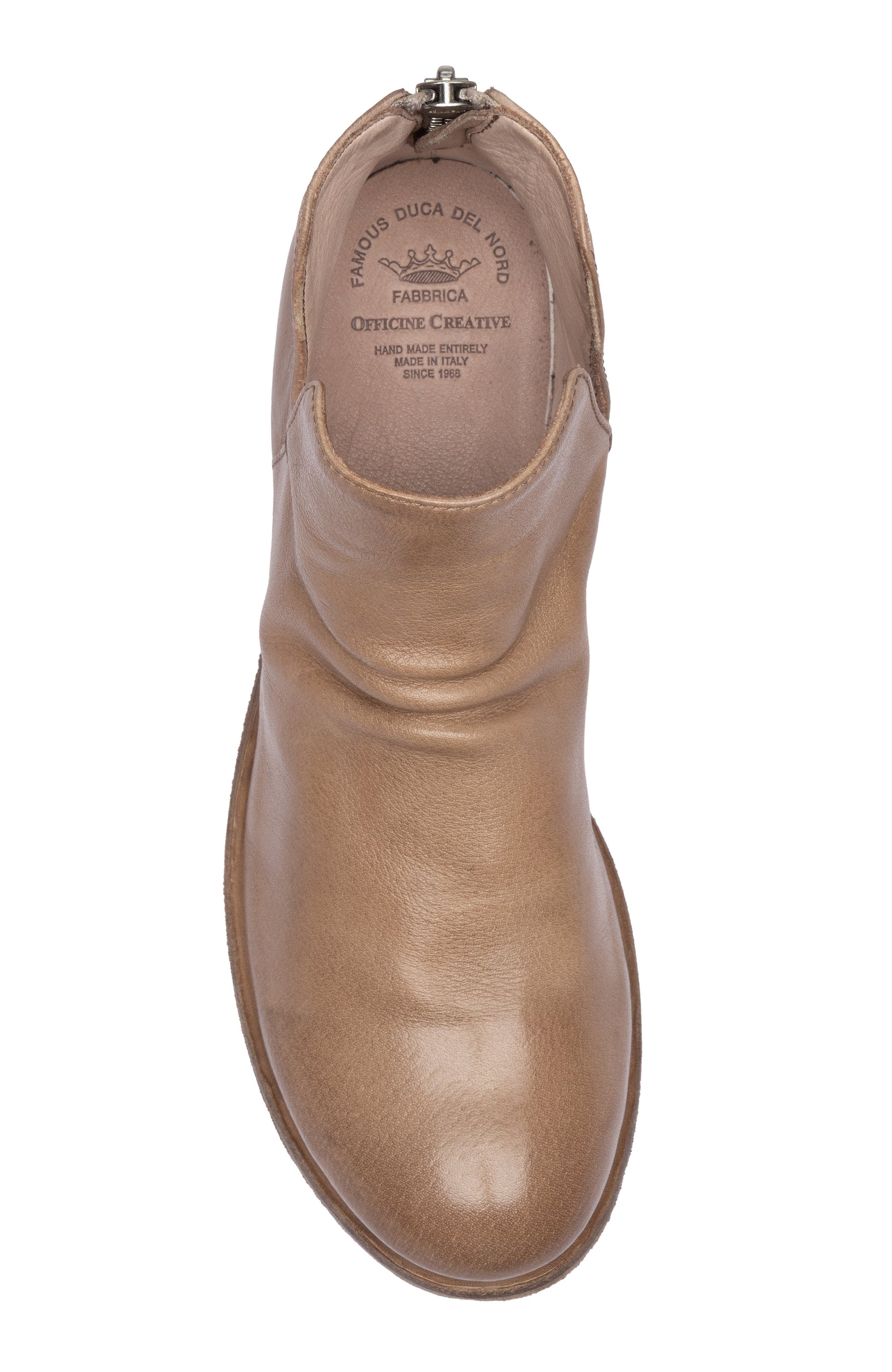 Officine Creative Shantel 003 Leather Zipped Boots, Alternate, color, Taupe