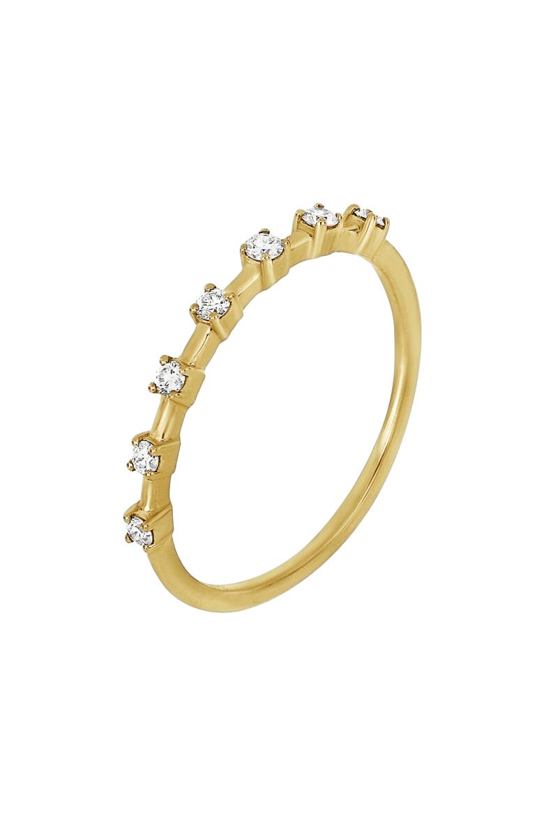 Solstice Diamond Stacking Ring (Nordstrom Exclusive), Main, color, 18K YELLOW GOLD