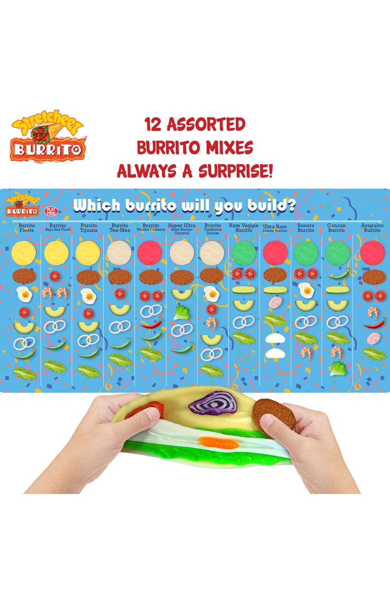 Stretcheez Burrito 2 Pack, Stretchy Toy Food 3+, Alternate, color, Multicolored