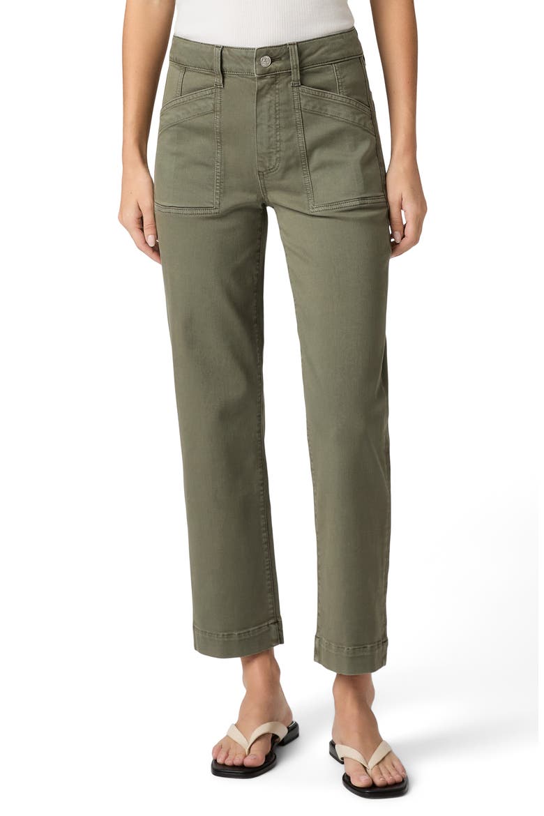 Quincy Ankle Straight Leg Pants, Main, color, VINTAGE IVY GREEN