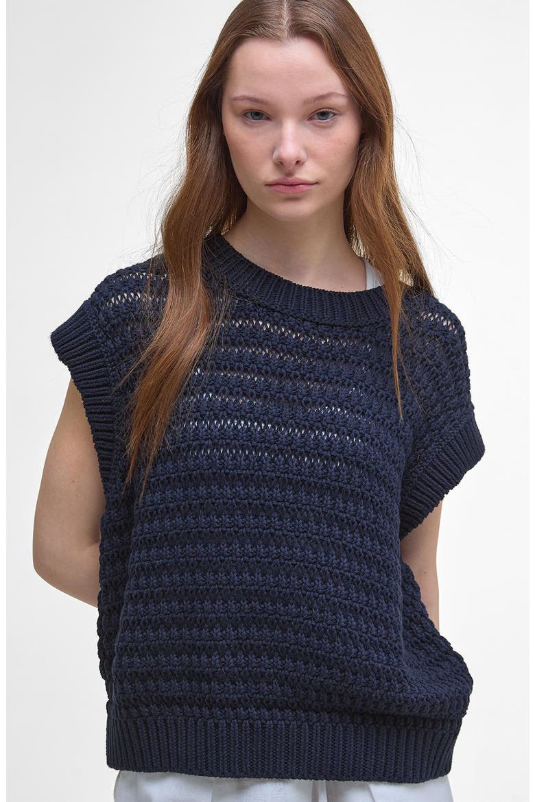 Melanie Knit Vest, Alternate, color, NAVY