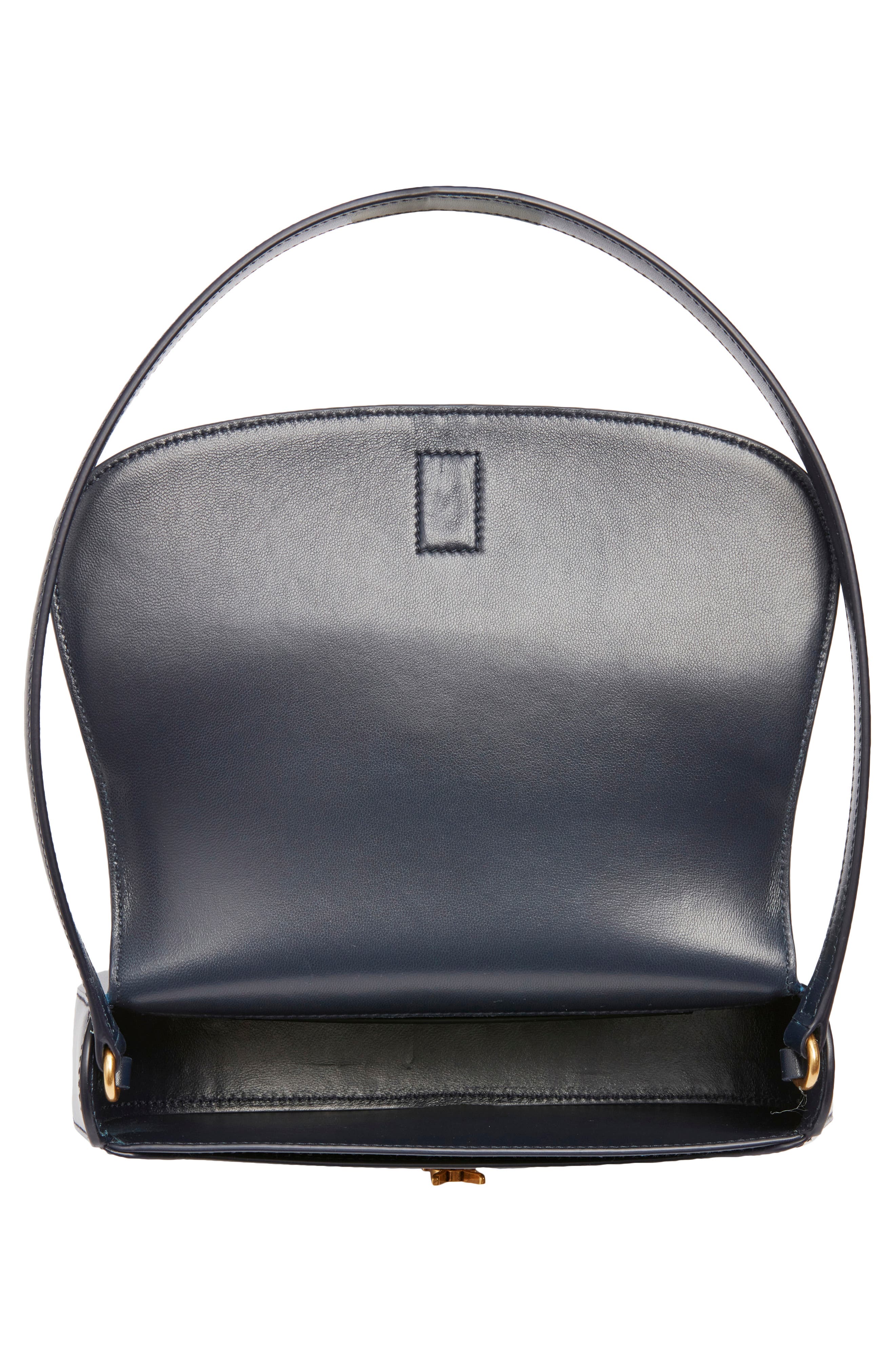 Mini Voltaire Leather Shoulder Bag, Alternate, color, DEEP BLUE