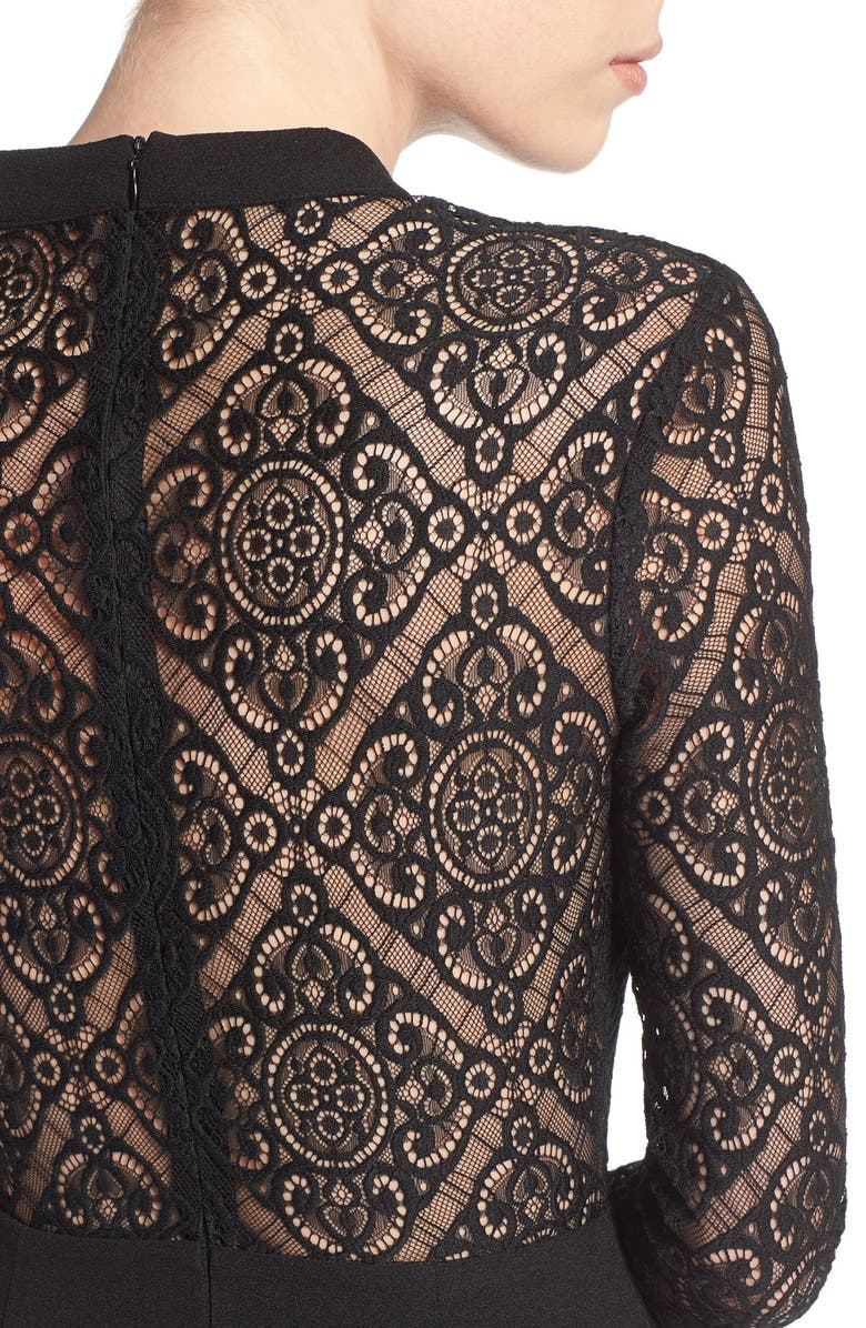 ASTR the Label ASTR Lace Inset Minidress, Alternate, color,