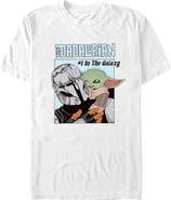 Star Wars: The Mandalorian Men's Star Wars The Mandalorian The Dadalorian Number One Galaxy Graphic T-Shirt