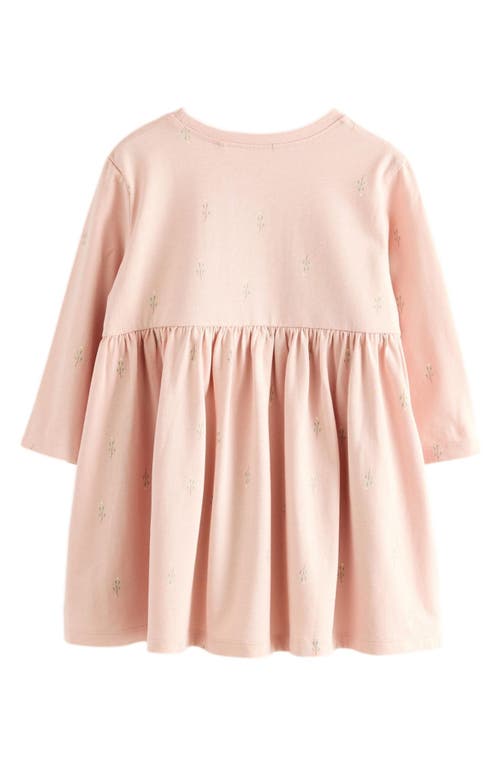 Next Kids' Garden Graphic Cotton Jersey Dress In Brown