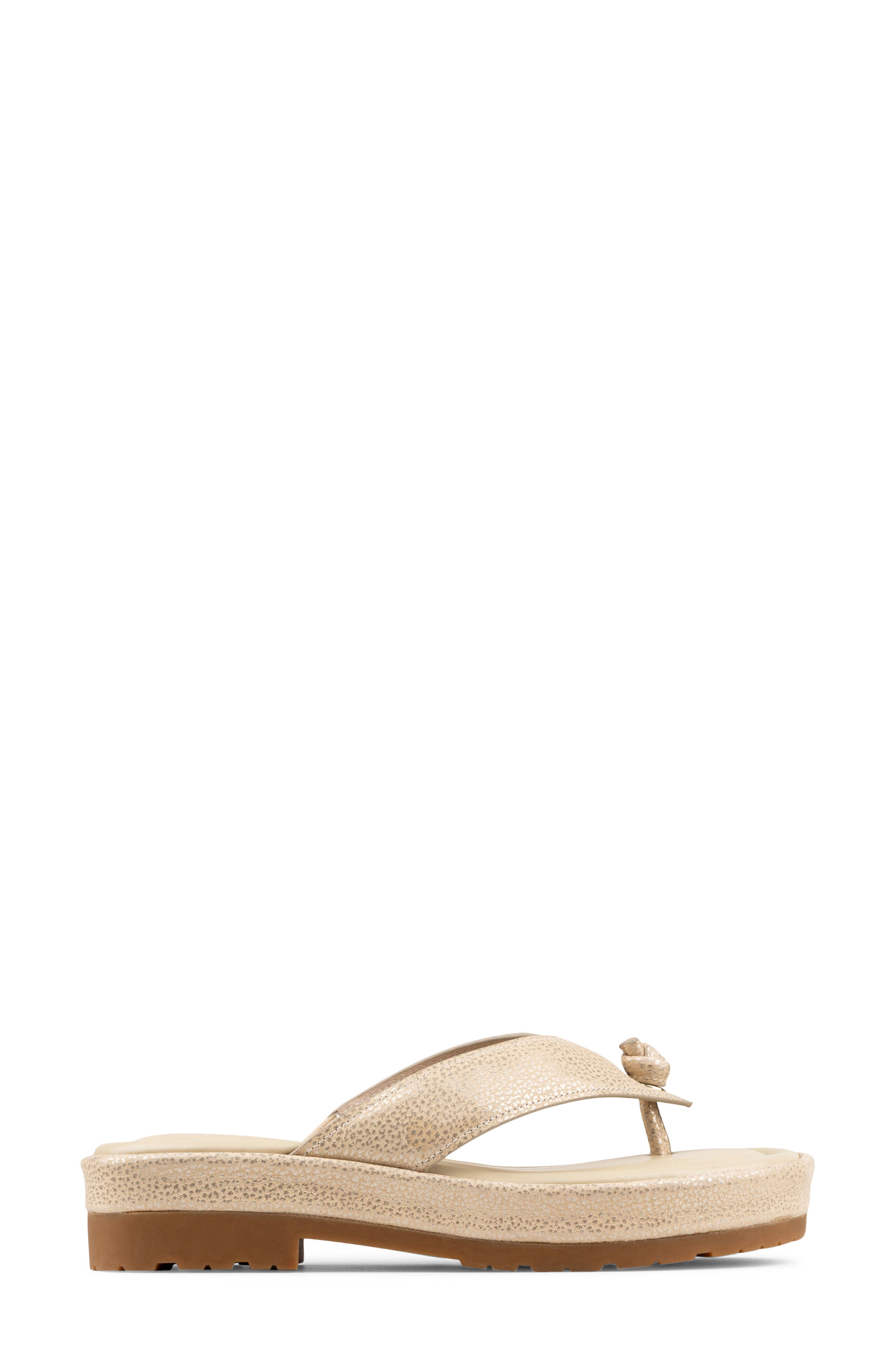 Donald Pliner Samiya Platform Flip Flop, Alternate, color, Platinum